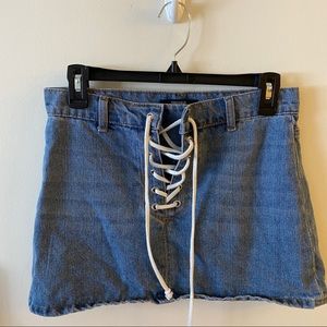Forever 21 Lace Up Skirt